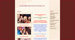 Desktop Screenshot of karaokerentalsindallas.com